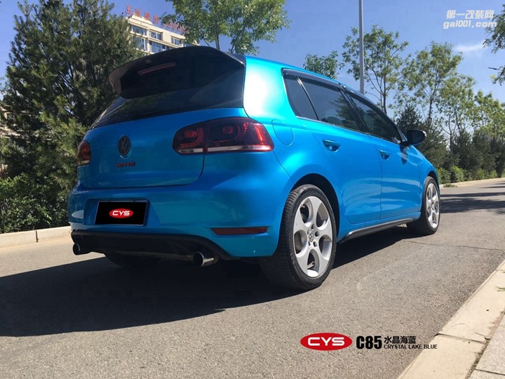 北京大眾GTI CYS水晶海藍(lán) C85 汽車改色貼膜