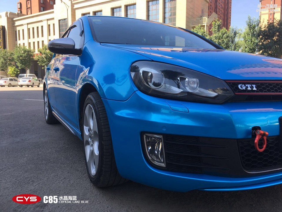 北京大眾GTI CYS水晶海藍(lán) C85 汽車改色貼膜