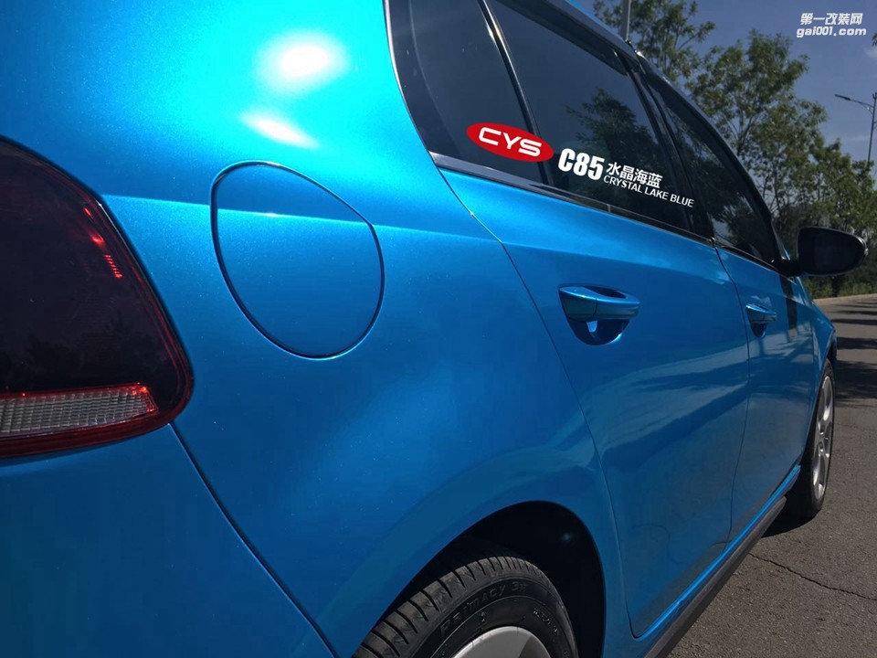北京大眾GTI CYS水晶海藍(lán) C85 汽車改色貼膜