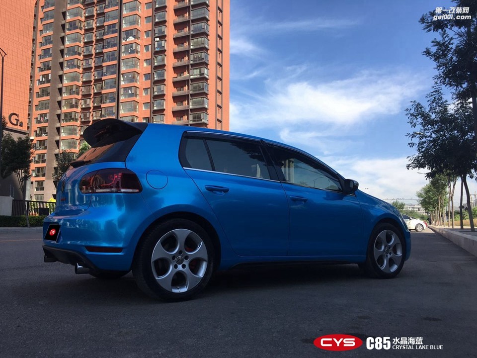 北京大眾GTI CYS水晶海藍(lán) C85 汽車改色貼膜