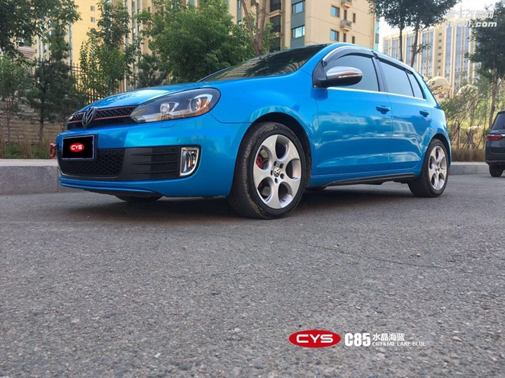 北京大眾GTI CYS水晶海藍(lán) C85 汽車改色貼膜