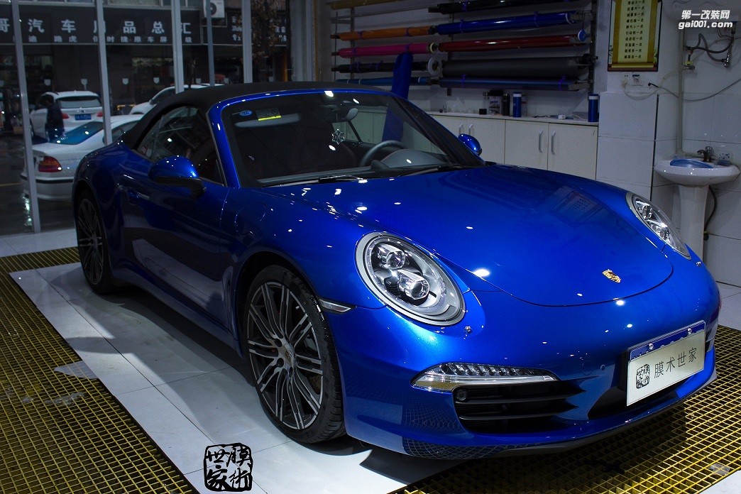 成都新買(mǎi)保時(shí)捷911全車(chē)施工車(chē)身透明膜，隱形車(chē)衣