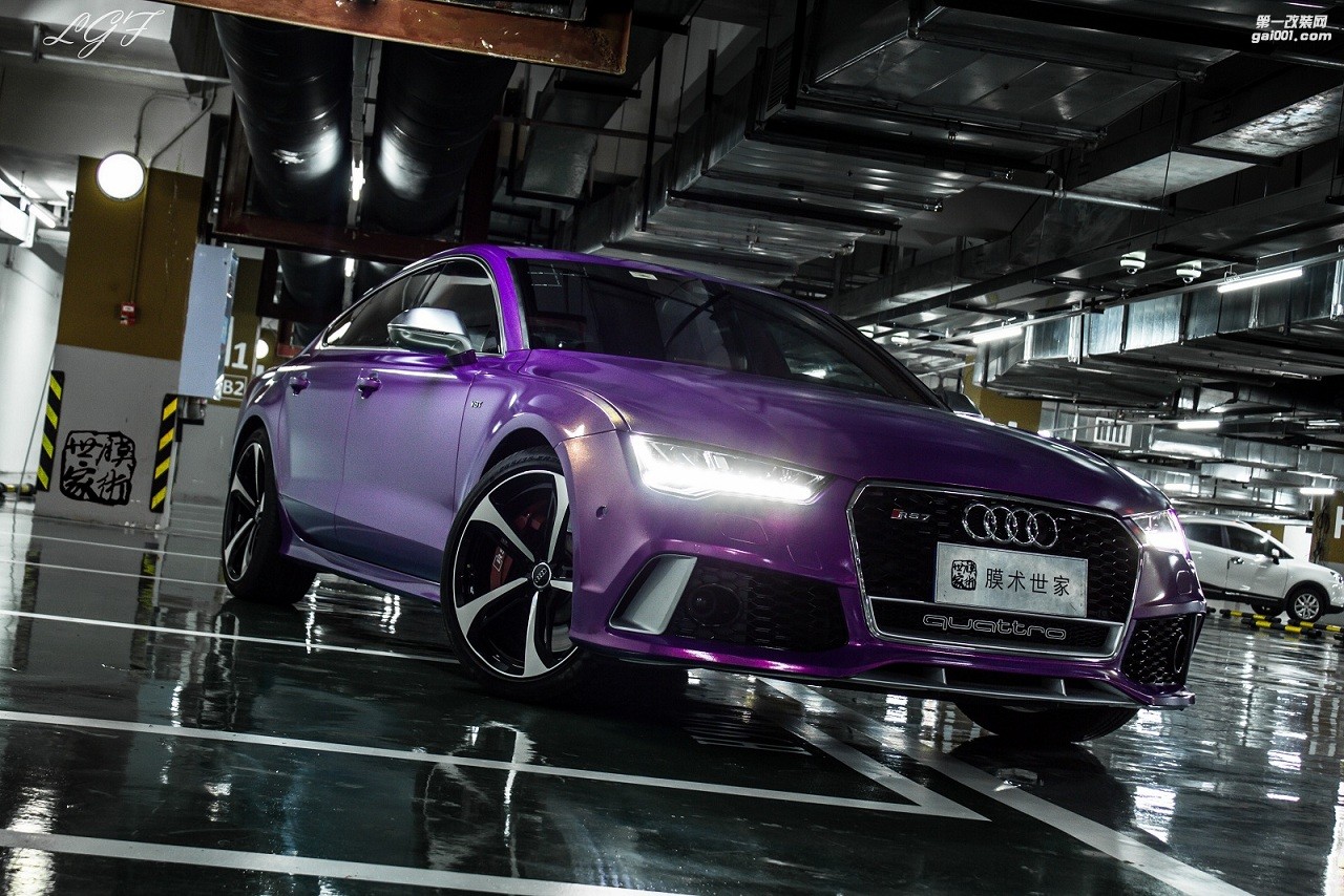成都A7全車施工車身透明保護膜，改色膜，犀牛皮，隱形車衣