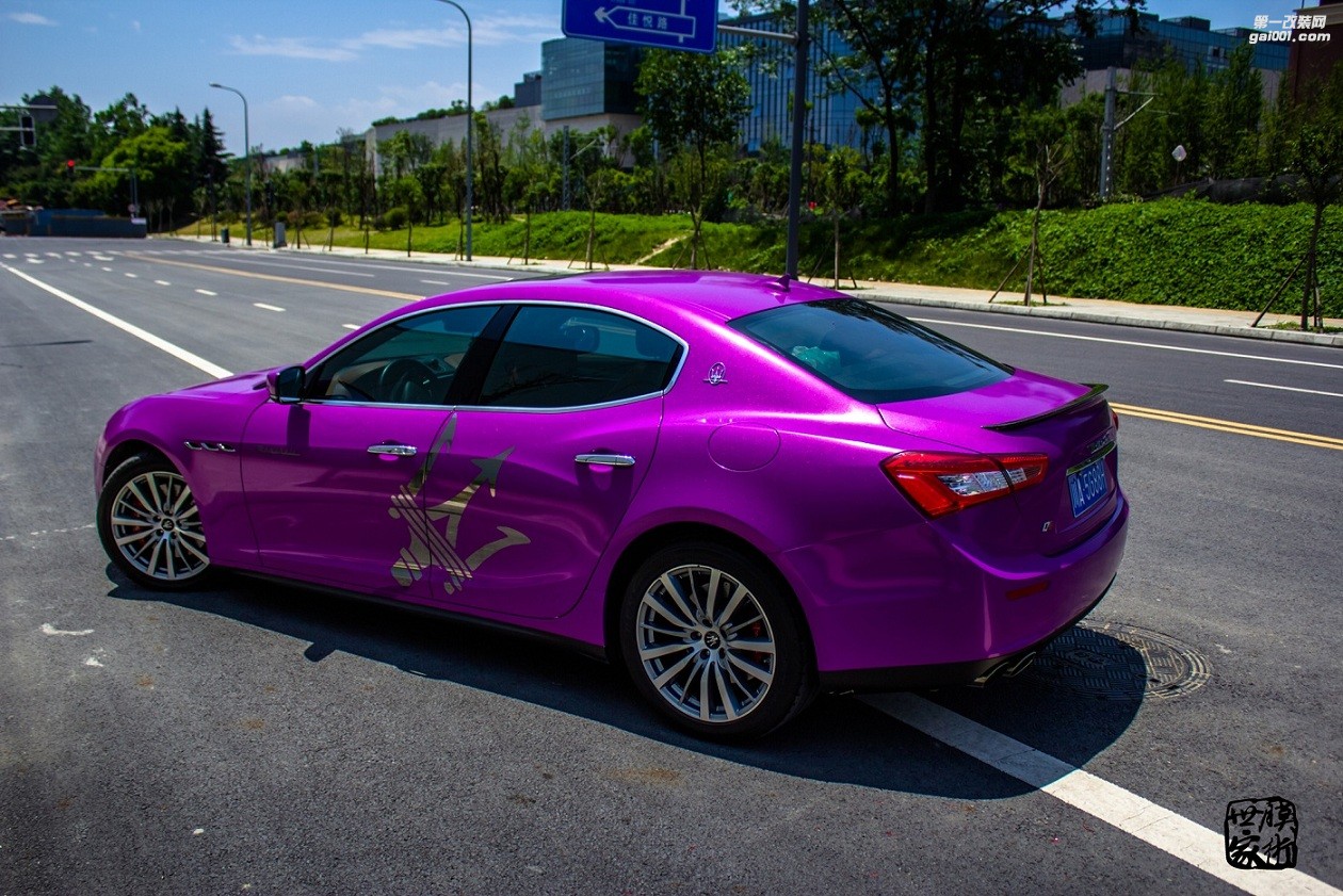 成都瑪莎拉蒂全車施工車身透明膜 改色膜 隱形車衣