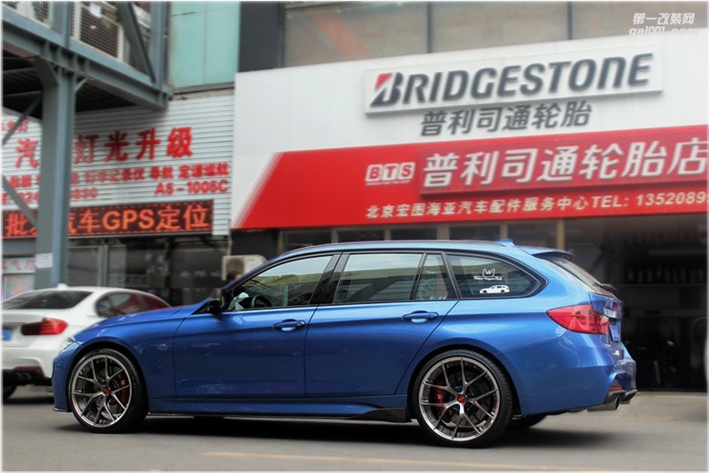 海亞：寶馬330 旅行 搭配 BBS RI-S 20寸兩片鍛造輪轂
