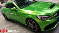 奔馳C200 CYS水晶綠 C60 汽車改色貼膜 18611722254 (13)