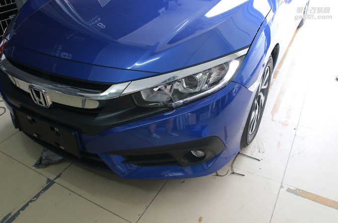 深圳十代思域汽車(chē)改燈廣州炫酷車(chē)燈改裝升級(jí)燈光