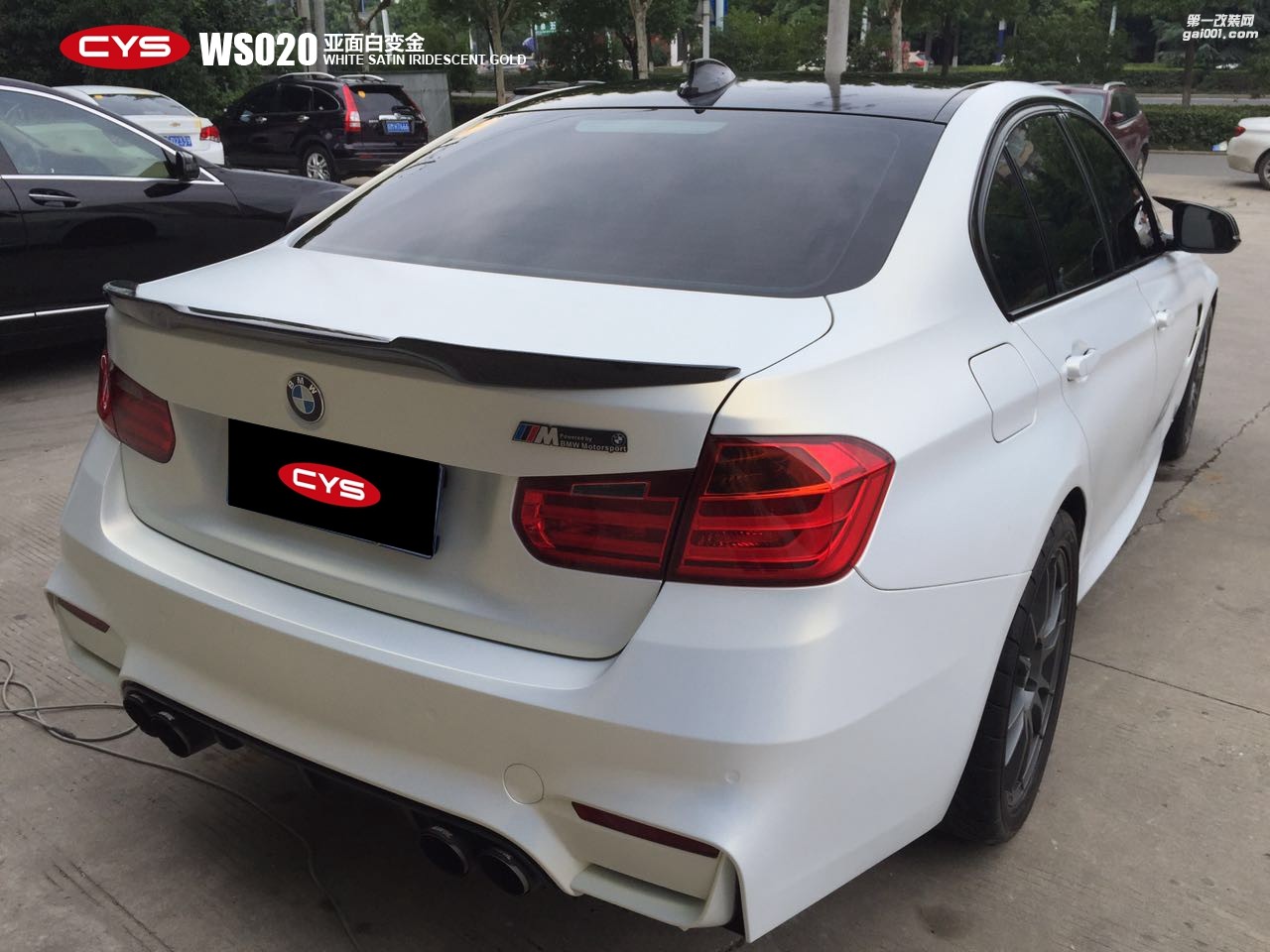 CYS亞面白變金車身膜車衣裳WS020亞面白變金改色膜