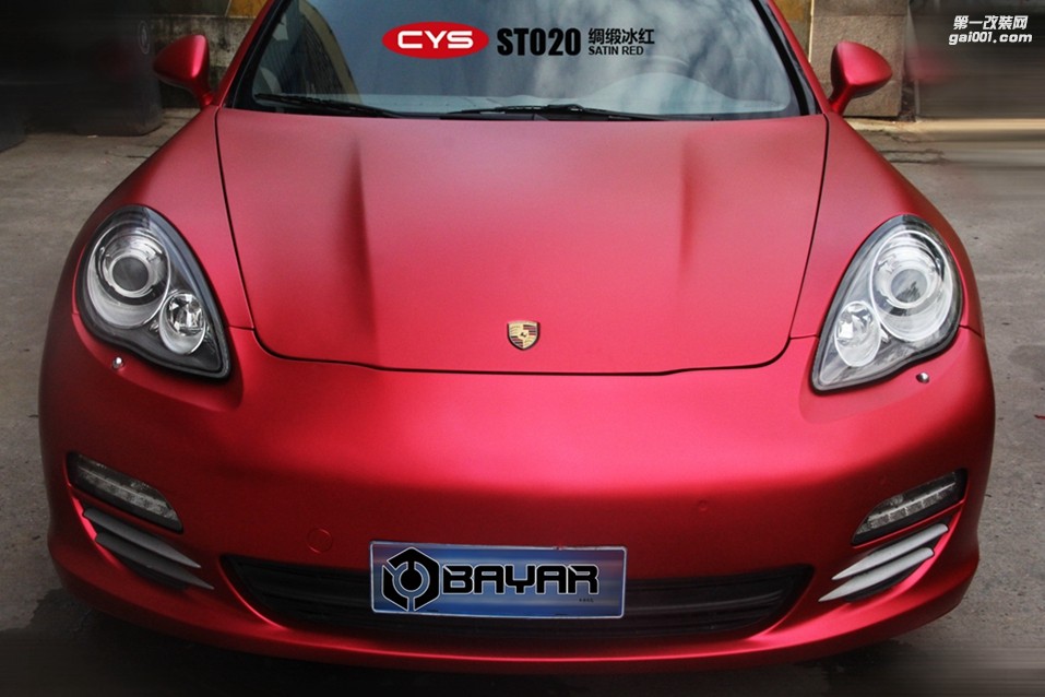 CYS綢緞冰紅車身膜車衣裳ST020綢緞冰紅改色膜