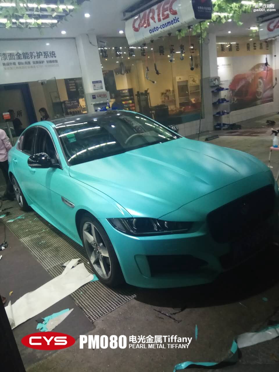 北京捷豹XF CYS電光金屬Tiffany PM080 汽車改色貼膜