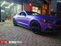 福特野馬 CYS綢緞冰紫 ST030 汽車改色貼膜 18611722254 (4)