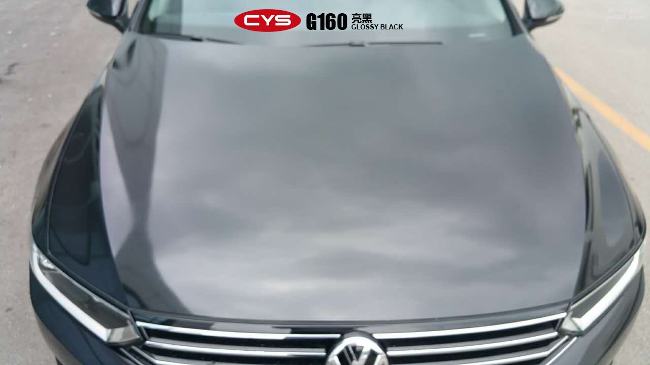 北京大眾邁騰 CYS亮黑 G160 汽車改色貼膜
