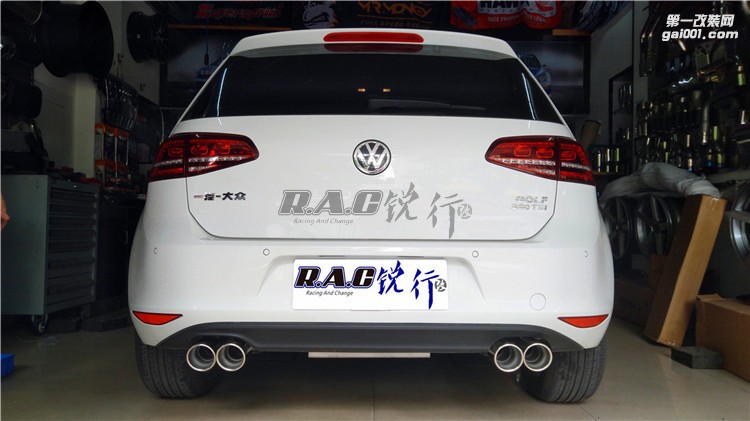 成都銳行-高爾夫7改裝澳洲雷鳥中尾段四出排氣