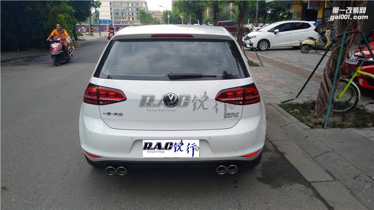 成都銳行-高爾夫7改裝澳洲雷鳥中尾段四出排氣