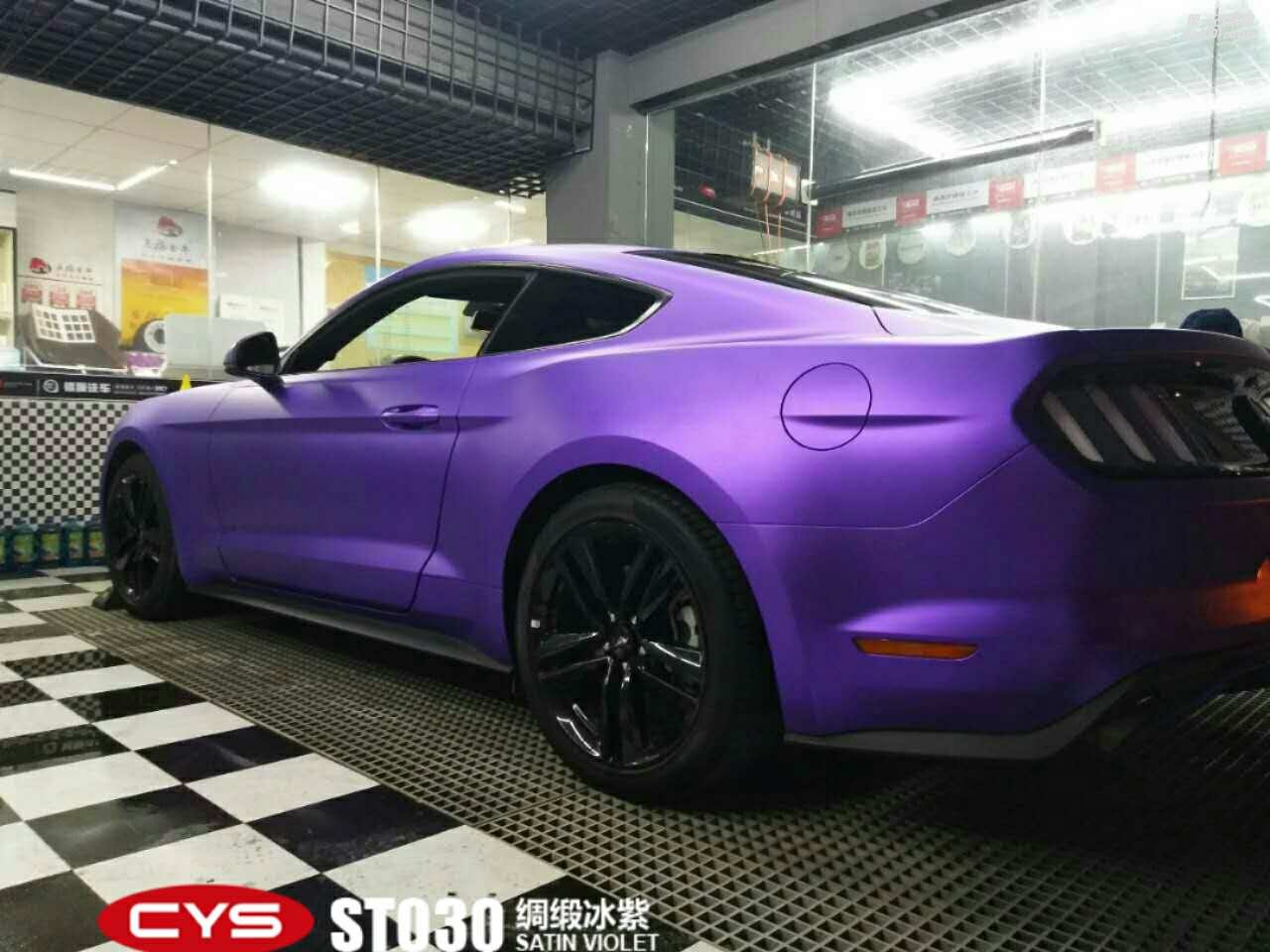 CYS綢緞冰紫車身膜車衣裳ST030綢緞冰紫改色膜