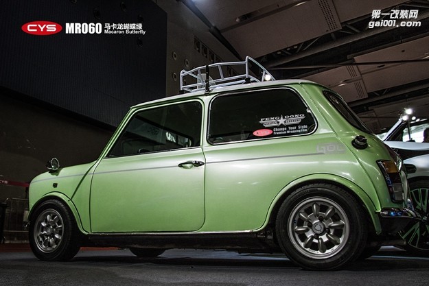 北京MINI CYS馬卡龍蝴蝶綠 MR060 汽車改色貼膜