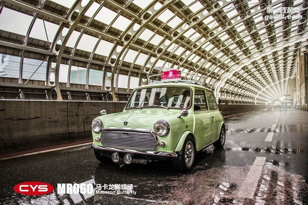 北京MINI CYS馬卡龍蝴蝶綠 MR060 汽車改色貼膜