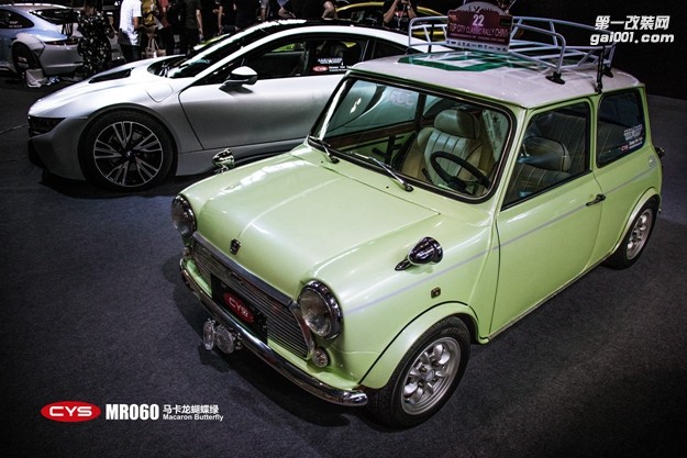 北京MINI CYS馬卡龍蝴蝶綠 MR060 汽車改色貼膜