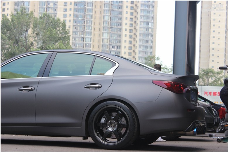 海亞：英菲尼迪 Q50 豪運(yùn)   RAYS TE37SL 19寸鍛造輪轂 HKS避震HKS排氣