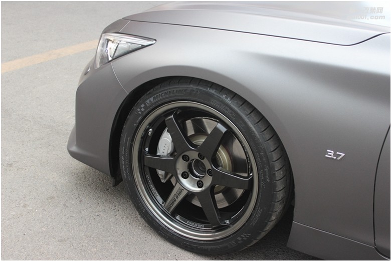 海亞：英菲尼迪 Q50 豪運(yùn)   RAYS TE37SL 19寸鍛造輪轂 HKS避震HKS排氣