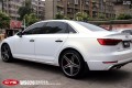 奧迪A4L CYS亞面白變金 WS020 汽車改色貼膜 18611722254 (7)