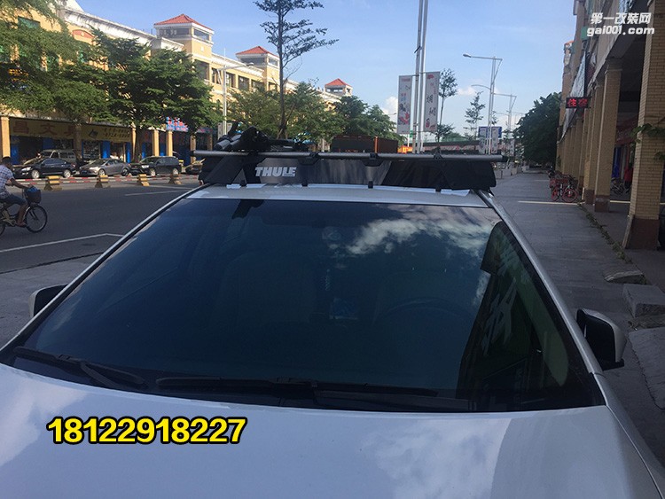 15款凱美瑞安裝拓樂8702翼桿擾流板實物裝車圖