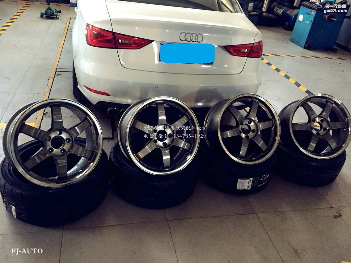 奧迪A3行走利器升級(jí)，RAYS+AP Racing鮑魚(yú)剎車
