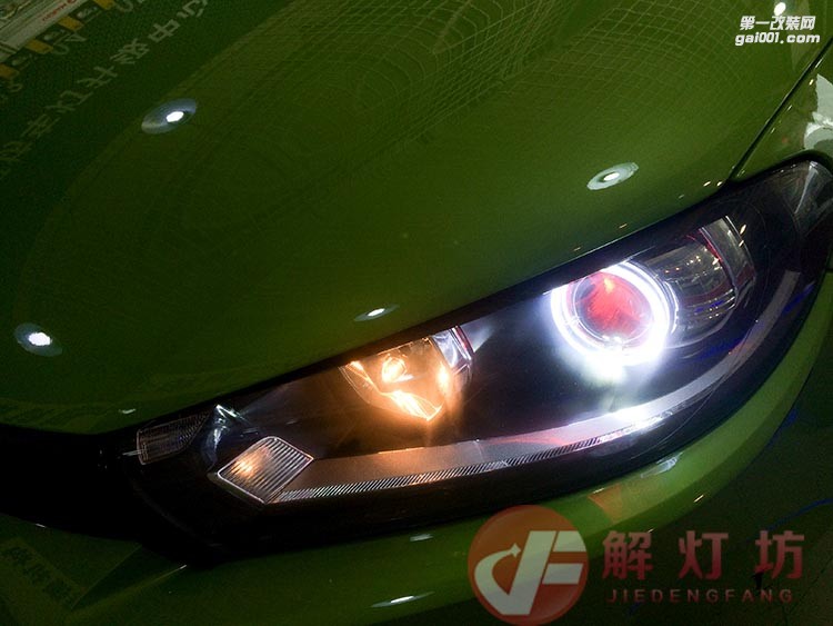 北京改燈店解燈坊大眾尚酷改阿帕7s透鏡套件案例