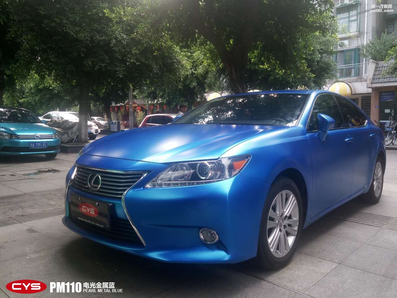 CYS電光藍(lán)車身膜車衣裳PM110電光藍(lán)改色膜