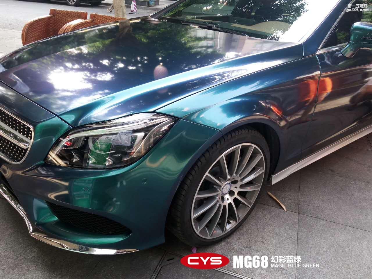 CYS幻彩藍(lán)綠車身膜車衣裳N80幻彩藍(lán)綠改色膜