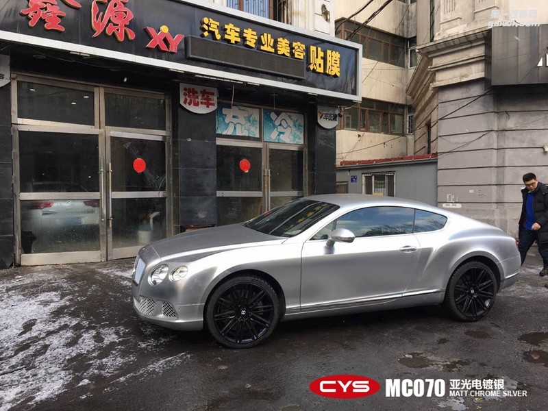 CYS亞光電鍍銀車身膜車衣裳MC070亞光電鍍銀汽車改色膜