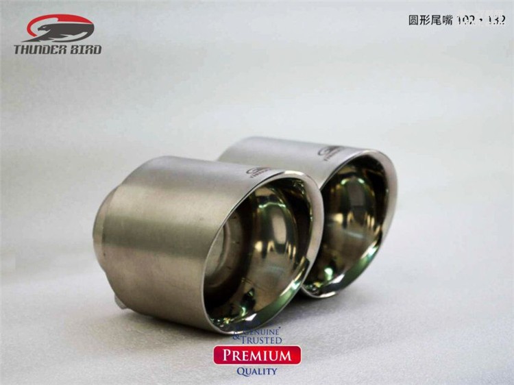 Thunder bird雷鳥排氣通用尾嘴102*132圓形 MM 不銹鋼尾喉