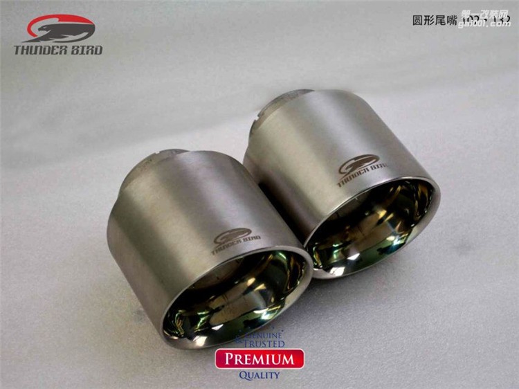 Thunder bird雷鳥排氣通用尾嘴102*132圓形 MM 不銹鋼尾喉