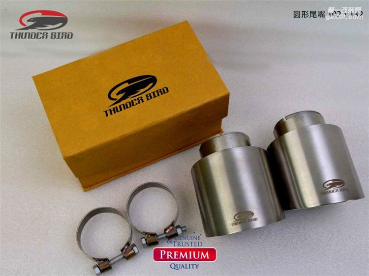 Thunder bird雷鳥排氣通用尾嘴102*132圓形 MM 不銹鋼尾喉