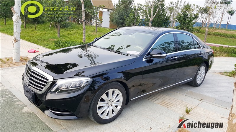 奔馳S400貼PTF專車專用透明膜  亮度無敵