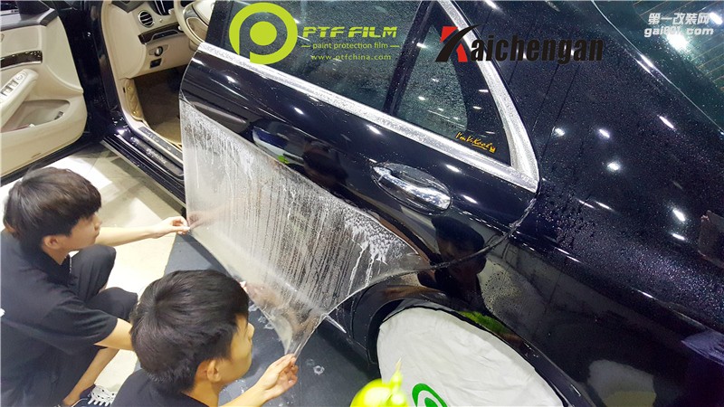 奔馳S400貼PTF專車專用透明膜  亮度無敵