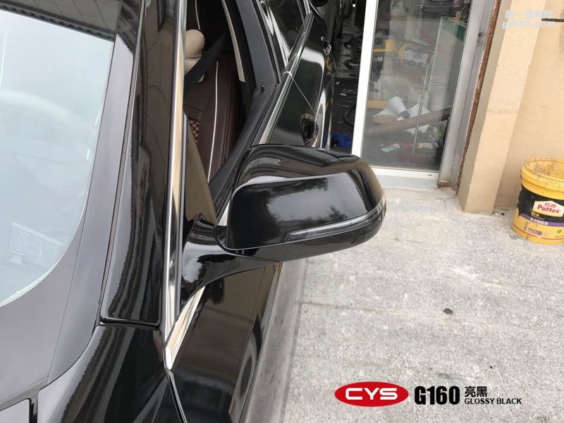 北京寶馬525Li CYS亮黑 G160 汽車改色貼膜
