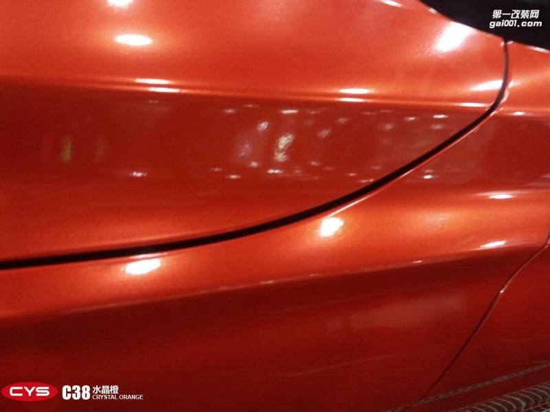 北京寶馬320Li CYS水晶橙 C38 汽車改色貼膜
