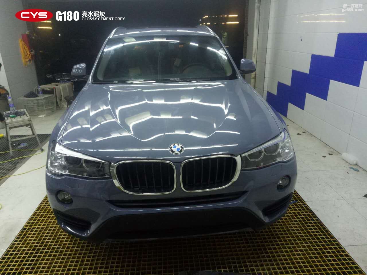 北京寶馬X3 CYS亮水泥灰 G180 汽車改色貼膜