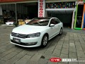 大眾帕薩特 白變紅 W03 汽車改色貼膜 18611722254 (3)