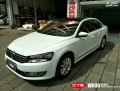大眾帕薩特 白變紅 W03 汽車改色貼膜 18611722254 (4)