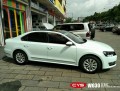 大眾帕薩特 白變紅 W03 汽車改色貼膜 18611722254 (7)