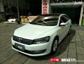 大眾帕薩特 白變紅 W03 汽車改色貼膜 18611722254 (6)