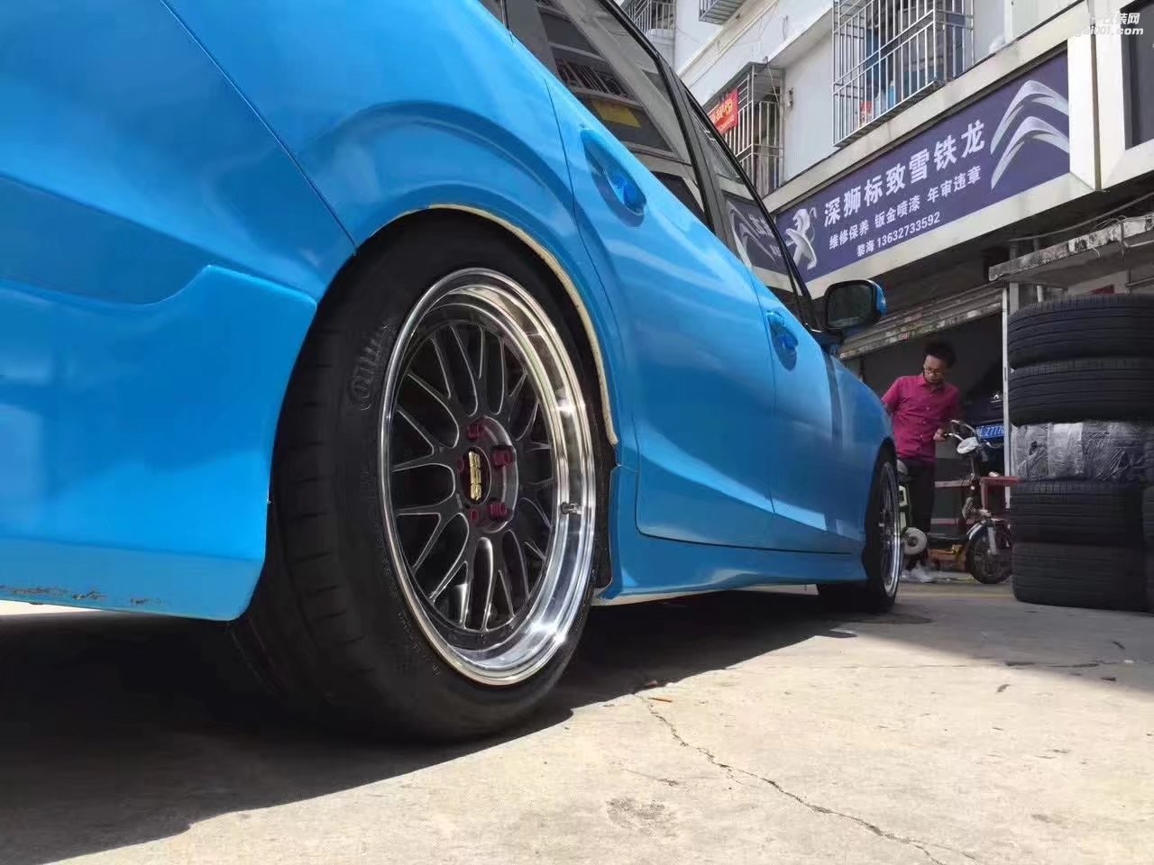 杰德，裝 18寸 BBS 完工！