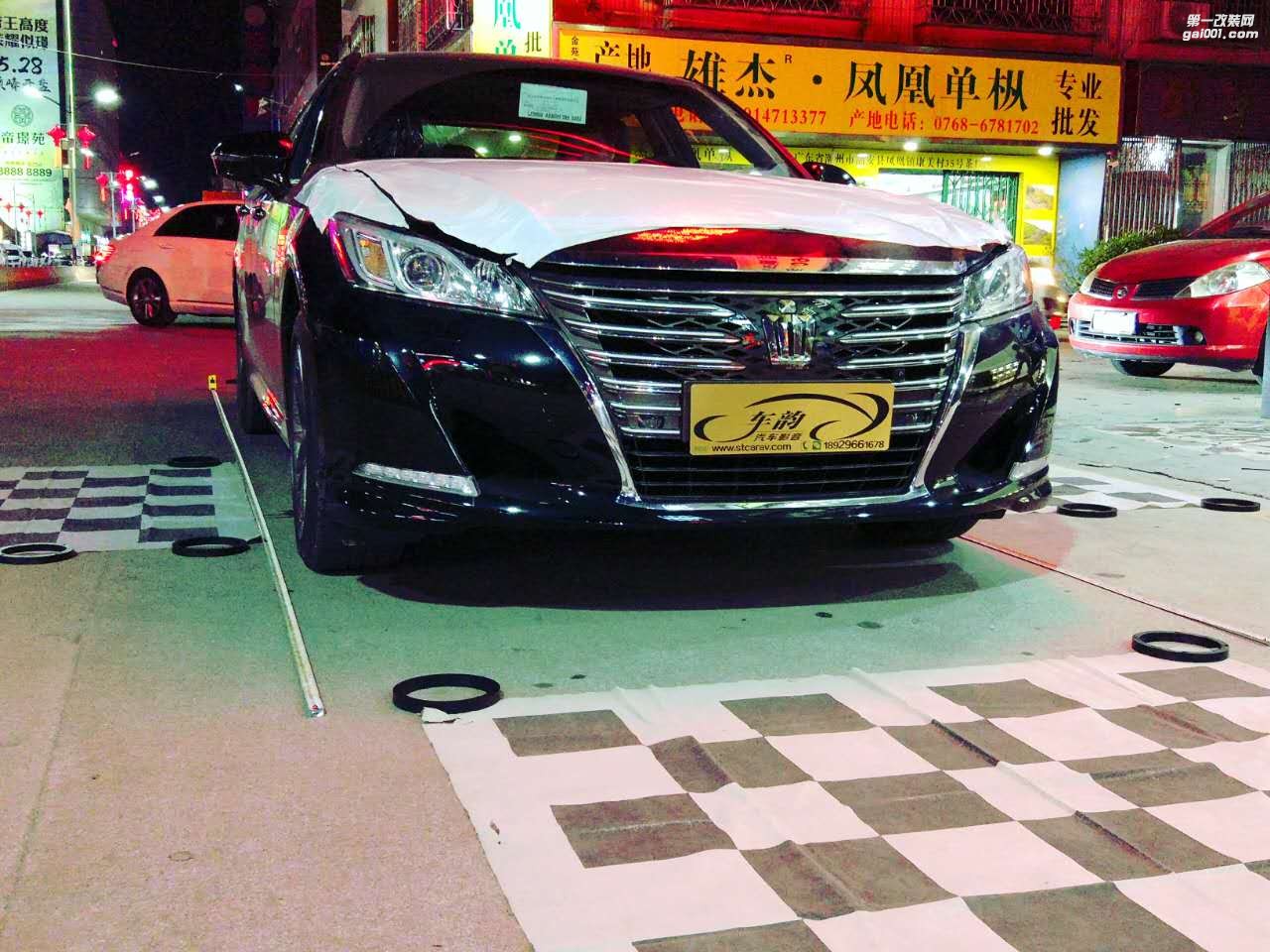 皇者風(fēng)范，新皇冠汕頭車(chē)韻改裝德國(guó)SO汽車(chē)音響隔音360度全景記錄儀