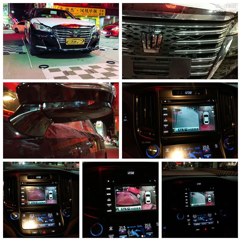 皇者風(fēng)范，新皇冠汕頭車(chē)韻改裝德國(guó)SO汽車(chē)音響隔音360度全景記錄儀