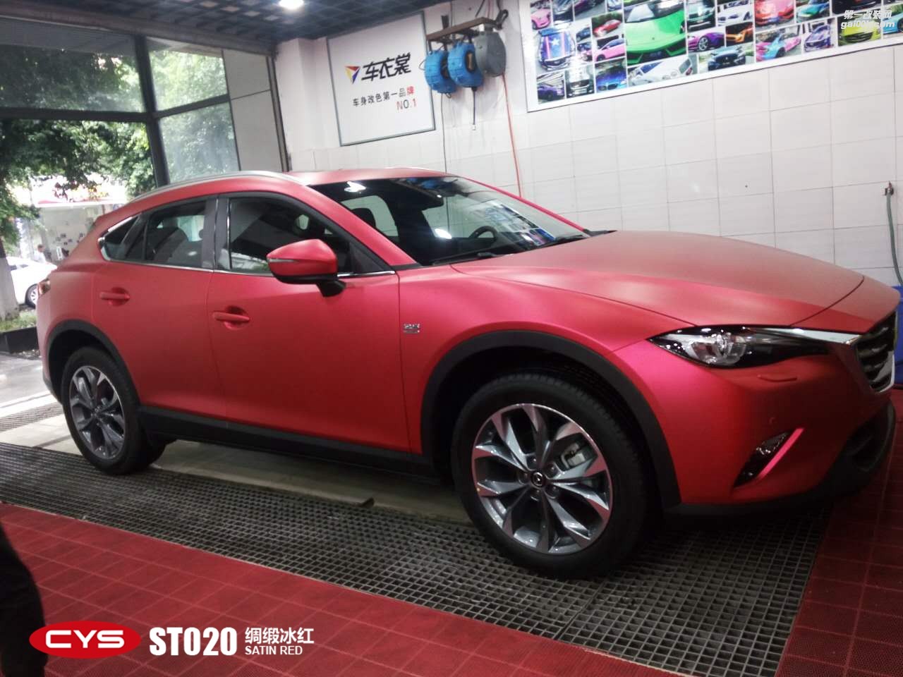 CYS綢緞冰紅車(chē)身膜車(chē)衣裳ST020綢緞冰紅改色膜