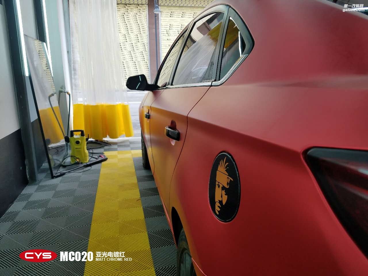 北京長安逸動(dòng) CYS亞光電鍍紅 MC020 汽車改色貼膜