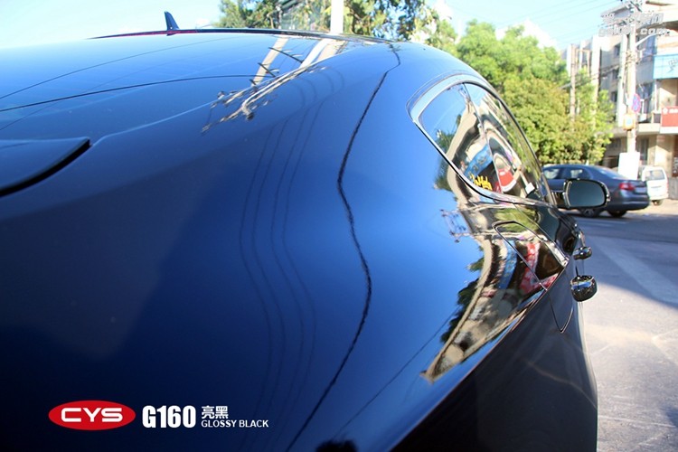 北京奧迪A5 CYS亮黑 G160 汽車改色貼膜