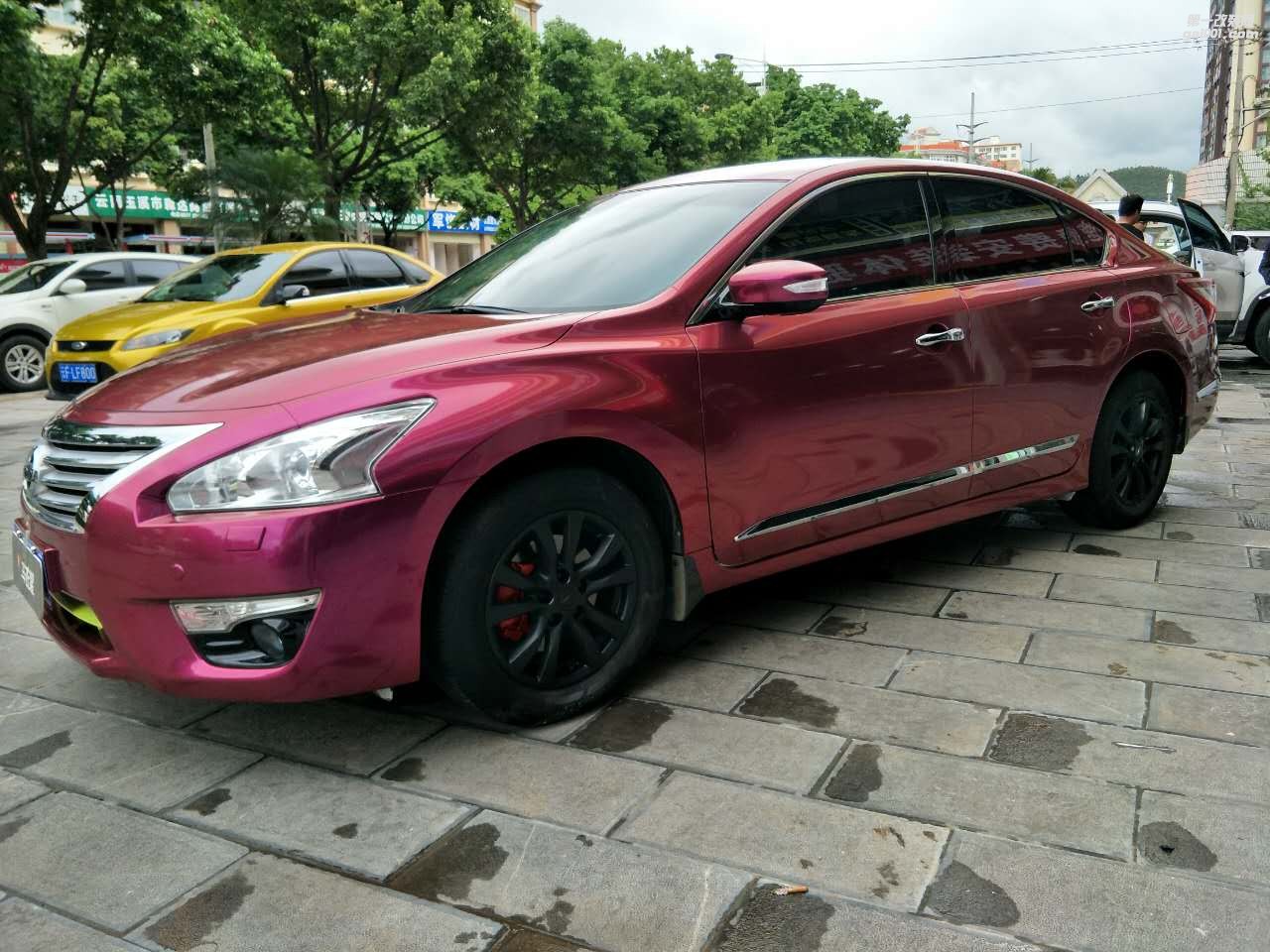 北京尼桑天籟 CYS水晶葡萄紅 C45 汽車改色貼膜